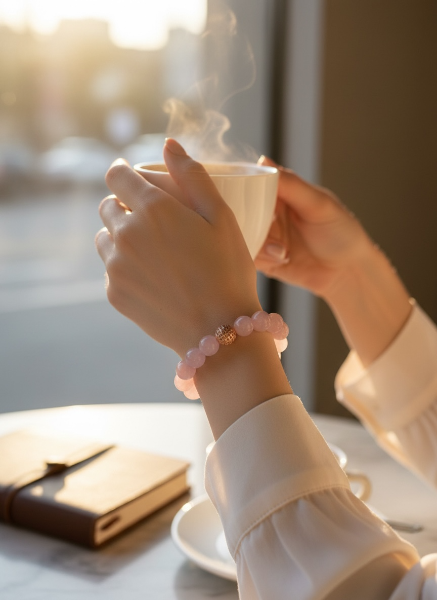 apyrankė "rožinis kvarcas" apyrankė "rožinis kvarcas"